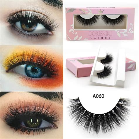 A060 3d Mink Eyelashes Round Eyes Perfect Option For Any Shapes Eyes