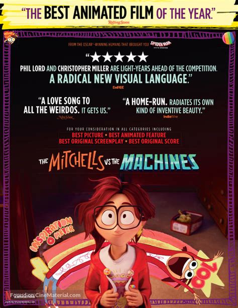 the mitchells vs the machines 2021 for your consideration movie poster