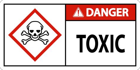 Danger Toxic GHS Sign On White Background 8066551 Vector Art At Vecteezy