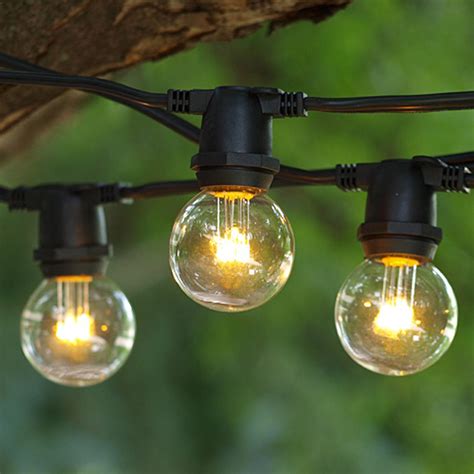330 Black C9 Commercial String Light And Led G40 Premium Bulbs