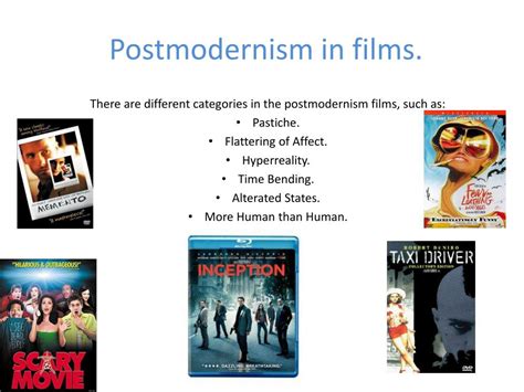 Ppt Postmodernism In Films Powerpoint Presentation Free Download