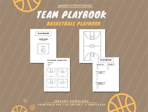 Printable Basketball Playbook Blank Basketball Diagrams Blank Half