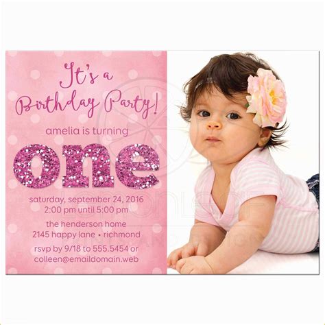 First Birthday Invitation Templates Free Download Of 1st Birthday And