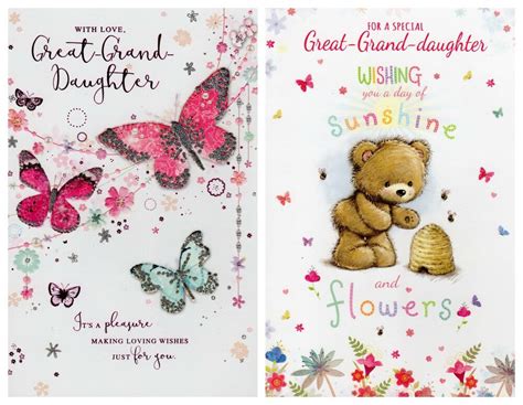 So good luck on the other two & happy birthday! Great Granddaughter Birthday Card ~ With Love Great Granddaughter | eBay