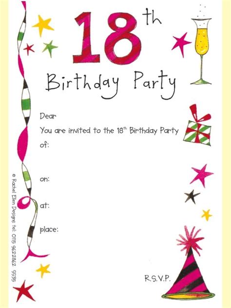 10 Glamorous 18th Birthday Invitations Templates Free Hd Birthday