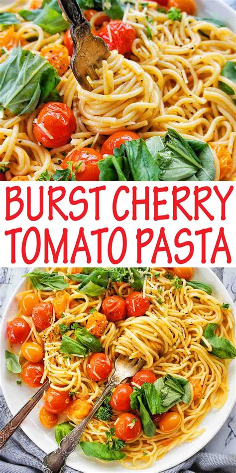 Burst Cherry Tomato Pasta Is A Quick And Easy Weeknight Pasta Recipe