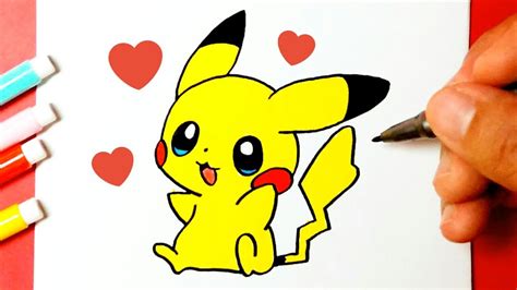 Dibujos De Pikachu Fáciles Y Bonitos Novalena