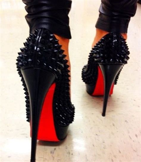 Buy Black Shoes With Red Soles Black Red Sole Heels