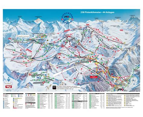 Maps Of Silvretta Arena Ski Region Collection Of Maps Of Silvretta