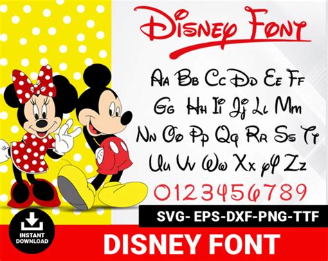 Disney Font Alphabet Svg Svgforcrafters Free And Premium Svg Cut Files