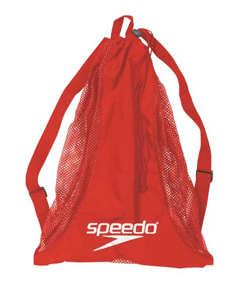 Speedo Swim Deluxe Mesh Equipment Pool Gear Swimming Bag Red Ebay