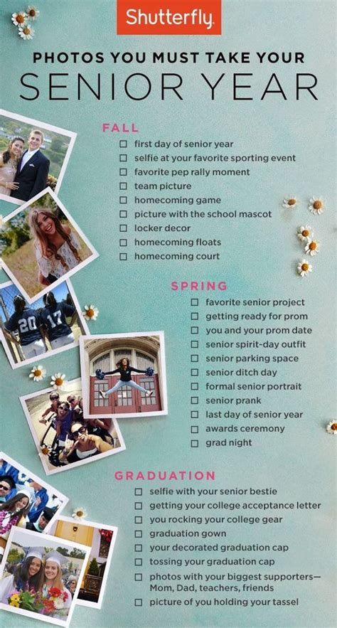 The Ultimate Senior Year Checklist Shutterfly Senior Year Of High