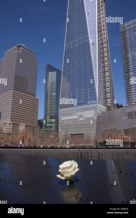 The National September 11 Memorial Where The Twin Towers Once Stood A