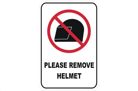 Remove Helmet Ss2905 National Safety Signs