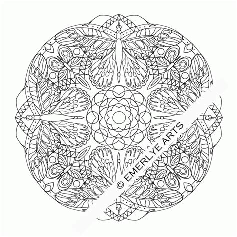 Free Butterfly Mandala Coloring Pages