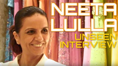 Neeta Lulla Indian Costume And Fashion Designer Unseen Interview From 2006 Youtube