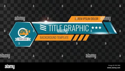 Video Headline Title Or Lower Third Template Unique Banner Design For