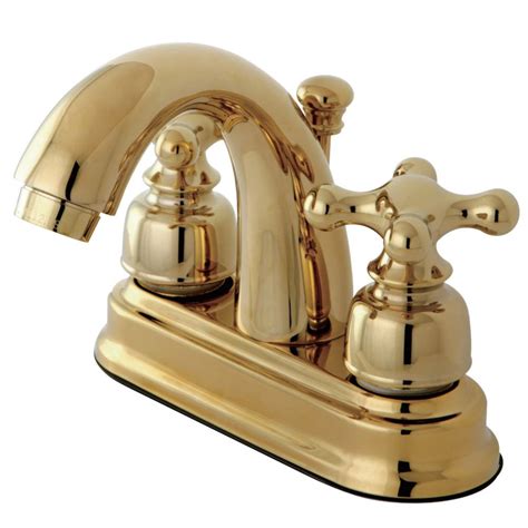 Rkf swivel spout two handle centerset bathroom faucet. Kingston Brass Restoration 4 in. Centerset 2-Handle ...
