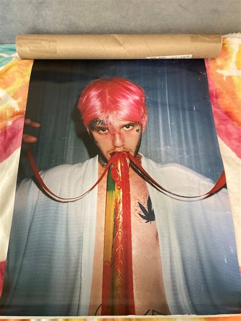 LIL PEEP RARE Lil Peep X Pretty Puke Poster Grailed