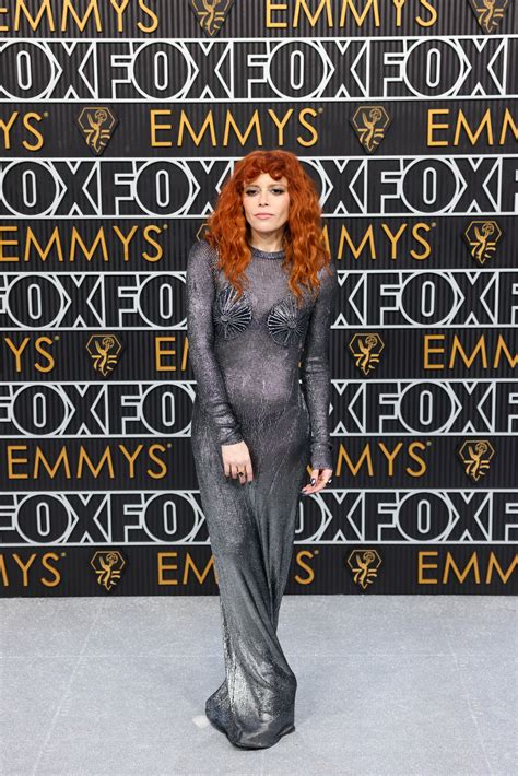 Natasha Lyonne Wears Knit On Breasts On Her Dress At The 2024 Emmys