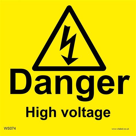 Printable Danger High Voltage Sign