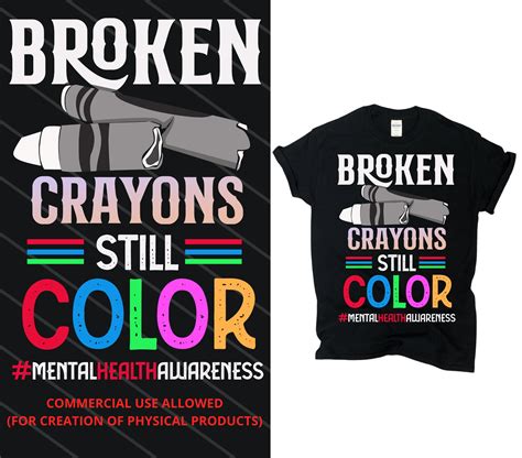Broken Crayons Still Color Mental Health Awareness Self Etsy Uk