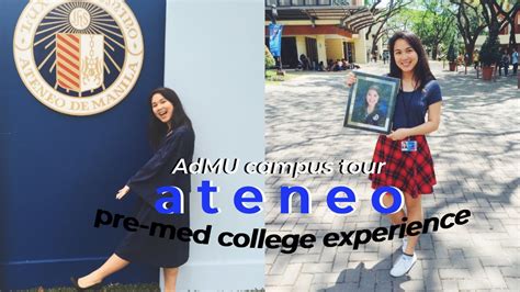 my ateneo admu pre med college experience ateneo de manila university campus tour 💙⭐️ youtube