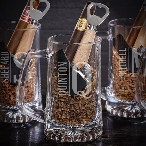 Looking for cologne gift sets? Elton Personalized Cigar & Beer Gift Set for Men
