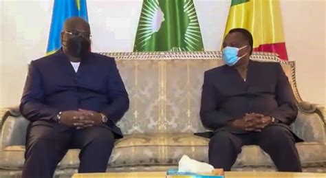 RDC : Tshisekedi a fait le déplacement d'Oyo pour échanger avec Sassou N'Guesso - Zoom Eco ...