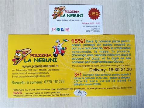 Pizzeria La Nebuni Cluj Napoca Restaurant Reviews Photos And Phone