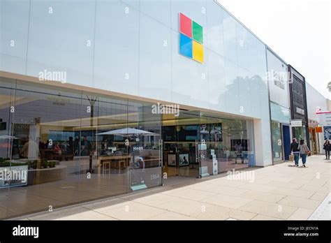 Signage And Logo For Microsoft Retail Store At The Stanford Shopping