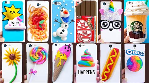 diy phone cases with clay easy and cute phone projects and iphone hacks youtube