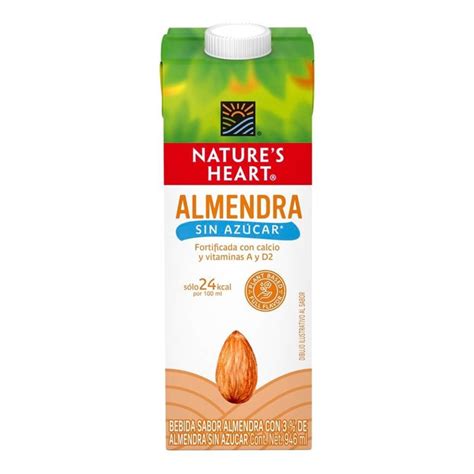 Bebida vegetal Nature s Heart sabor almendra sin azúcar 946 ml Walmart