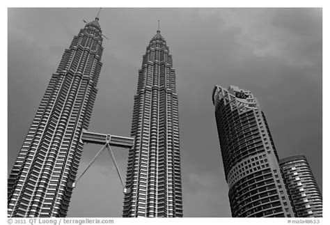 Simple nice place if you are. black & white station. Black and White Picture/Photo: Petronas Towers under a ...