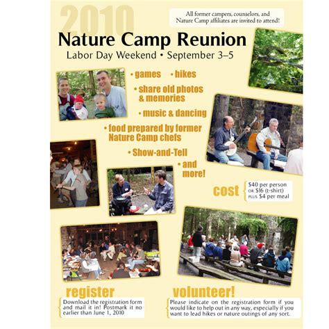 Nature Camp Reunion Information And Registration Nature Camp Foundation