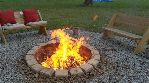 Follow Up In Ground Fire Pit In Use Youtube