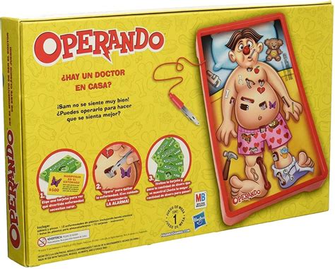 En esta divertida sala de operaciones tú eres el doctor así que debes de pensar y controlar cada uno de tus movimientos o el paciente gritará de dolor y tú perderás la partida. Juego Mesa Operando Clásico Hasbro Seis Años En Adelante ...