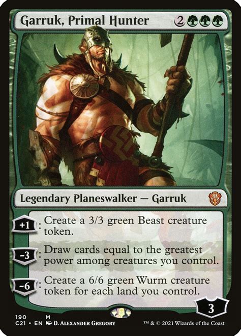 Garruk Primal Hunter · Commander 2021 C21 190 · Scryfall Magic The