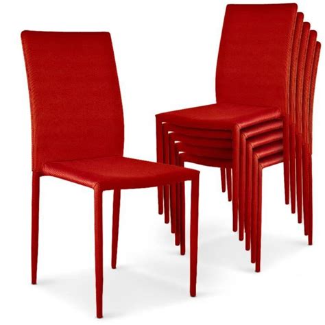 Maybe you would like to learn more about one of these? Lot de 6 chaises empilables Modan Rouge - Achat/Vente chaise salle a manger pas cher - Couleur ...