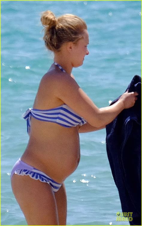 Pregnant Hayden Panettiere Flaunts Growing Baby Bump In A Bikini Photo