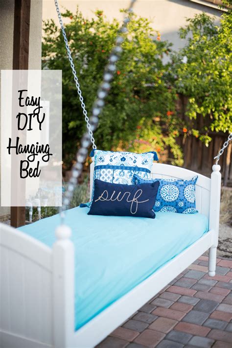 Easy Diy Hanging Bed Domestically Speaking