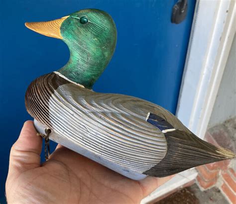 Handcrafted Jennings Decoy Company Mallard Duck Waterfowl Bird Minnesota Usa Ebay