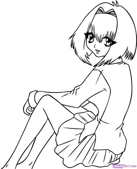 Free Anime Vampire Girl Coloring Pages Download Free Anime Vampire