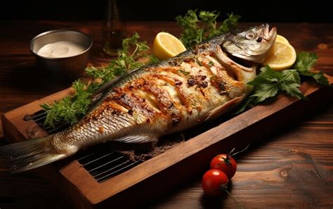 Premium Ai Image Flavorful Grilled Fresh Fish Culinary Delight