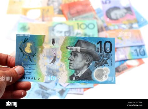 Ten Dollars 10 Australian Currency Note Stock Photo Alamy