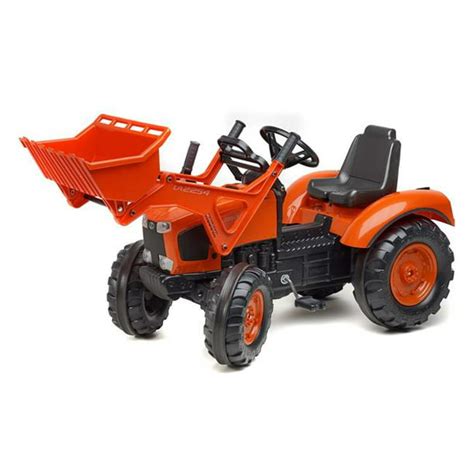Kubota M135gx Pedal Tractor With Front Loader Orange 3 To 7 Years