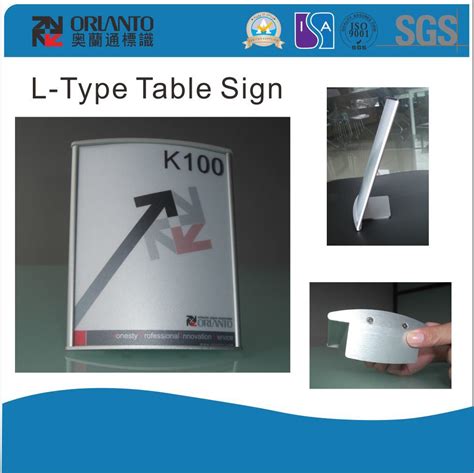 Aluminium Curved Modular Name Board Sign China Display Showcase And