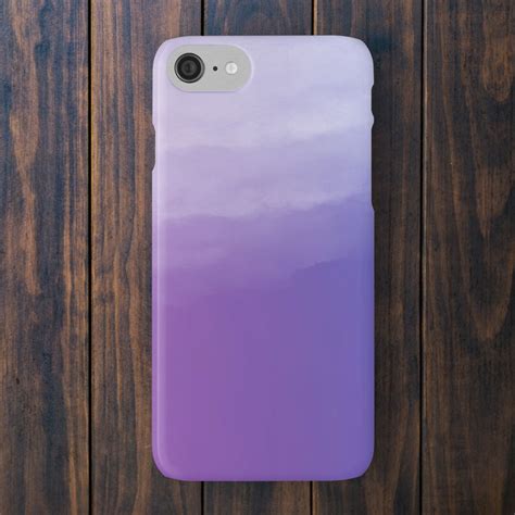 Purple Ombré Gradient Watercolor Phone Case Violet Watercolour Iphone