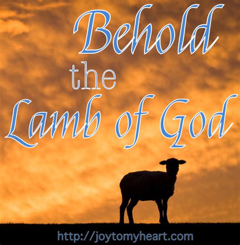 Behold The Lamb Of God Pt 5 Joy To My Heart