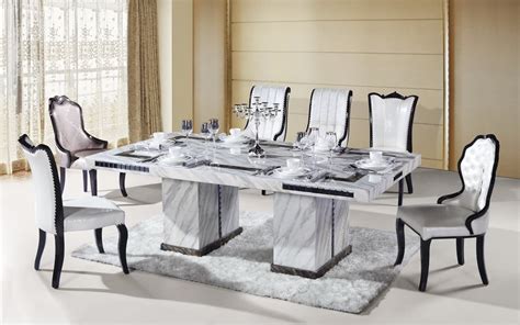 Rectangle 8 Seater Marble Dining Table Tradekorea
